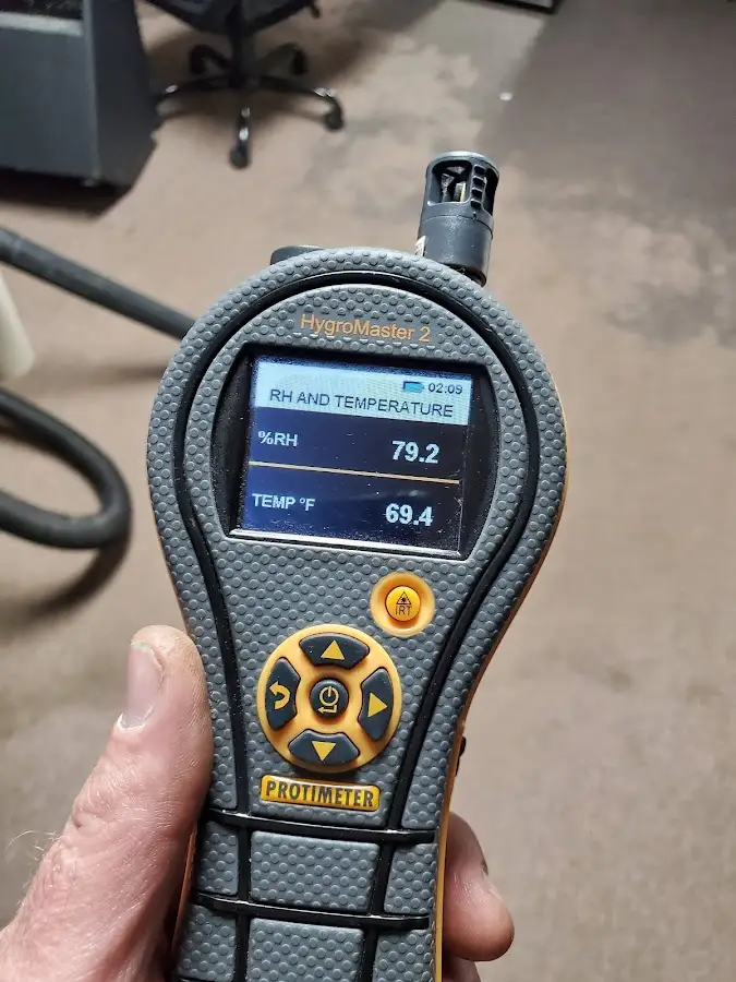Moisture meter humidity assessment for Mold Remediation & Removal in Plover